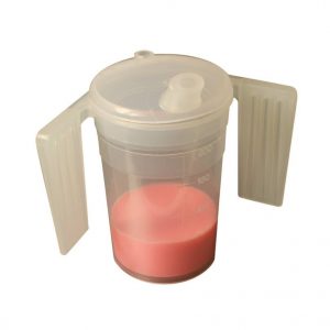 Drinkbeker met deksel en handvaten