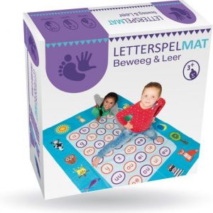 Kakels Letterspelmat 170 X 140 Cm Blauw